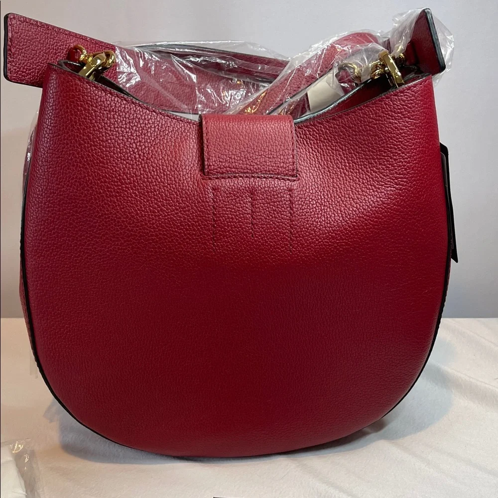 MCM Patricia Red Leather Hobo Shoulder bag - Picture 5 of 15